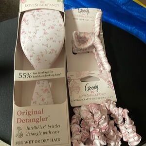 x LoveShackFancy Satin Hair Accessories Set - Pink 3 item bundle All new